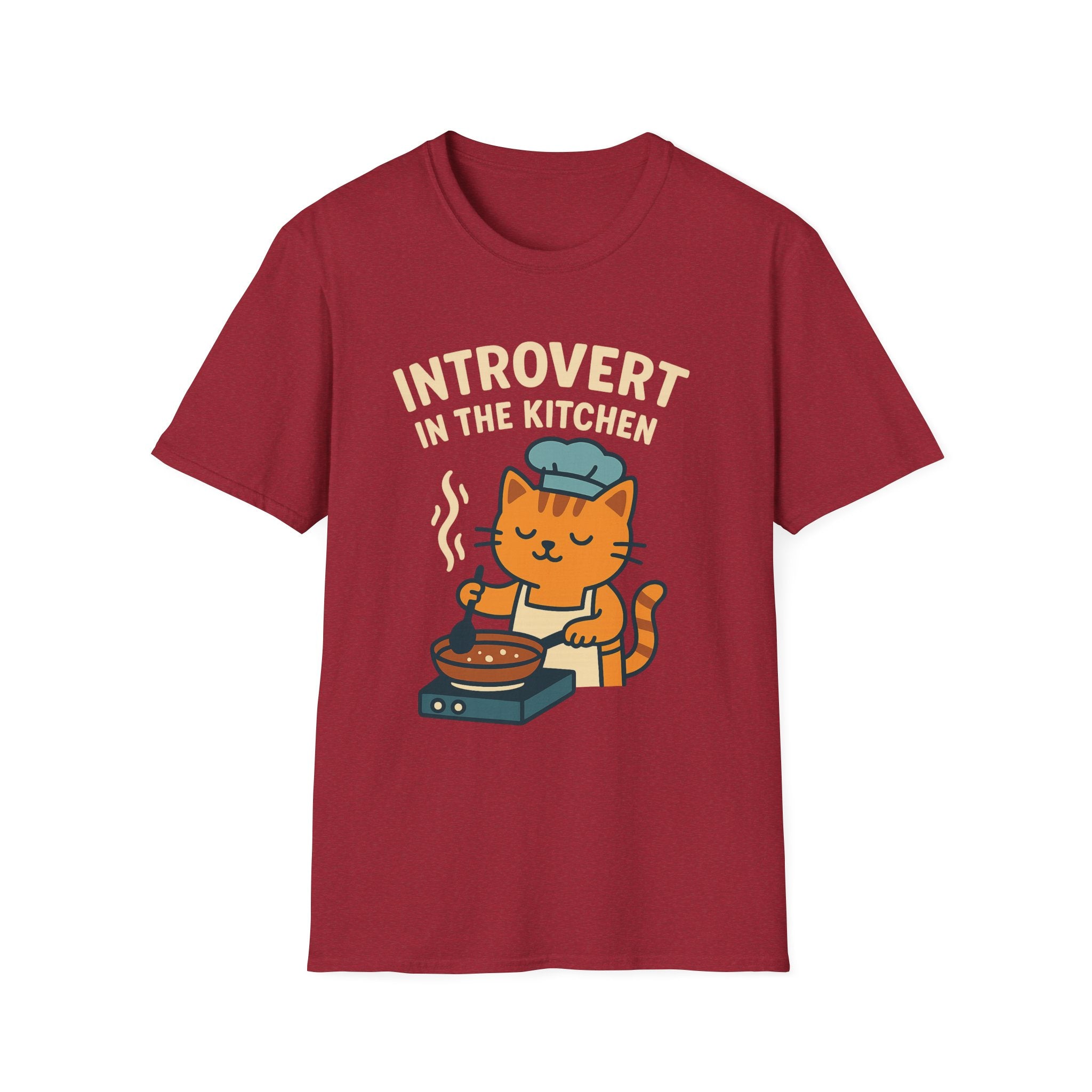 Cat Cooking Kitchen Softstyle T-Shirt