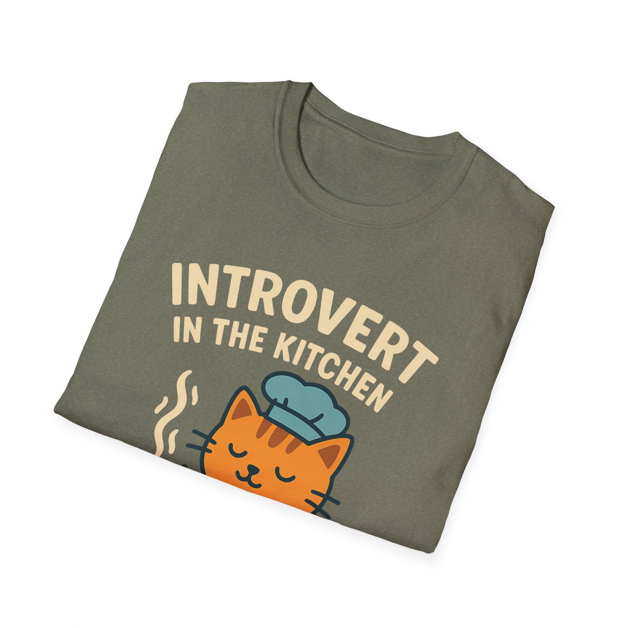 Cat Cooking Kitchen Softstyle T-Shirt