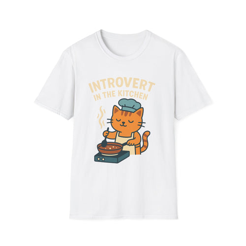 Cat Cooking Kitchen Softstyle T-Shirt