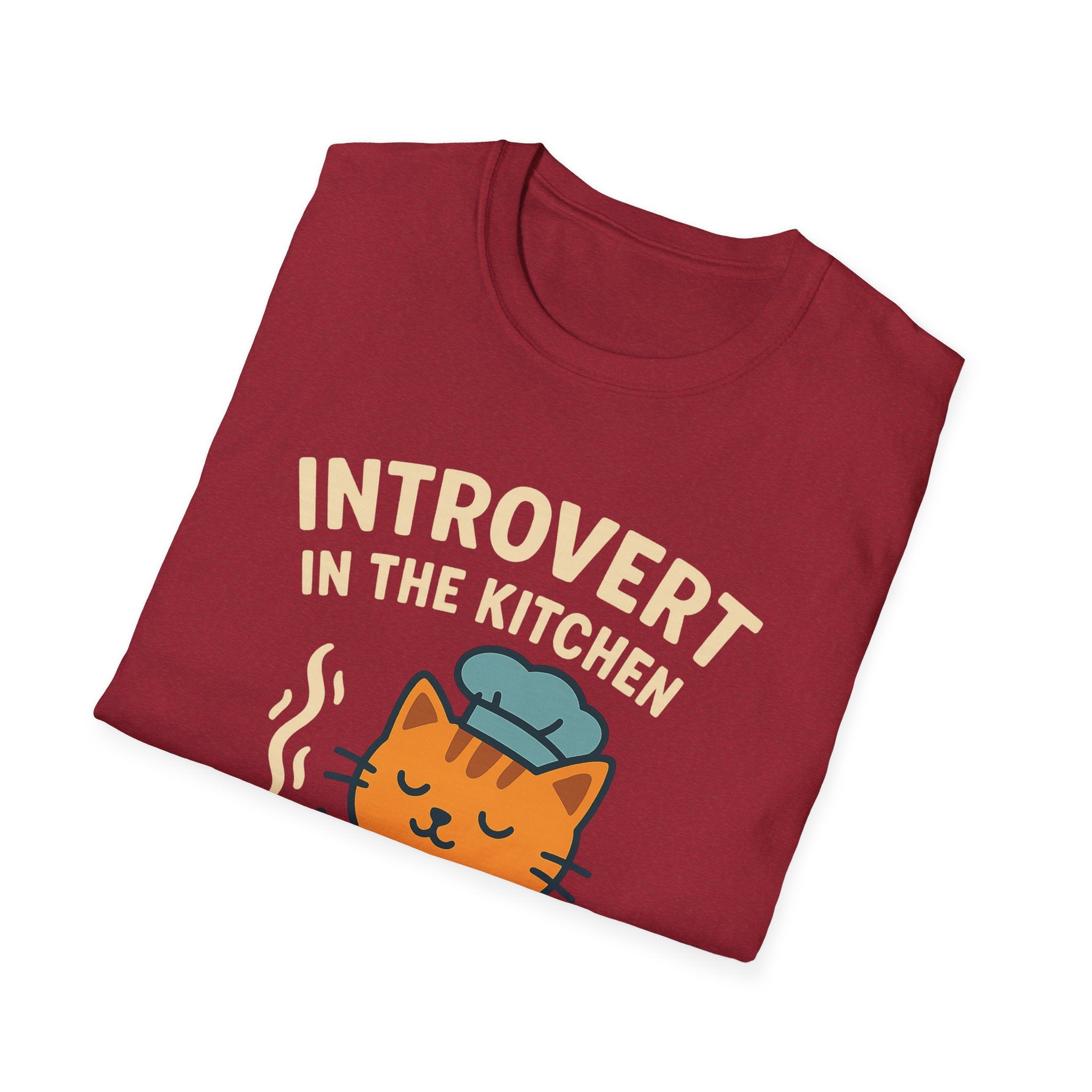 Cat Cooking Kitchen Softstyle T-Shirt