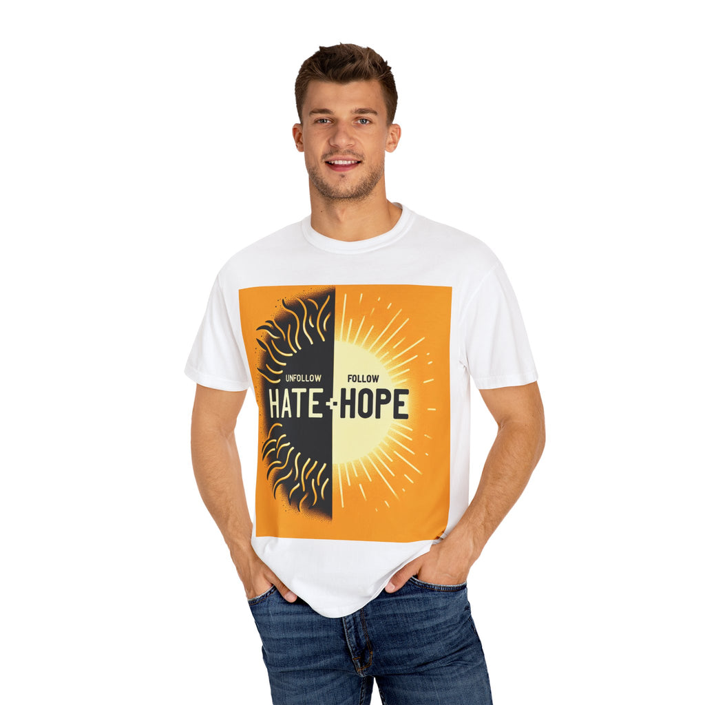 Hope vs Hate Inspirational Unisex T-shirt