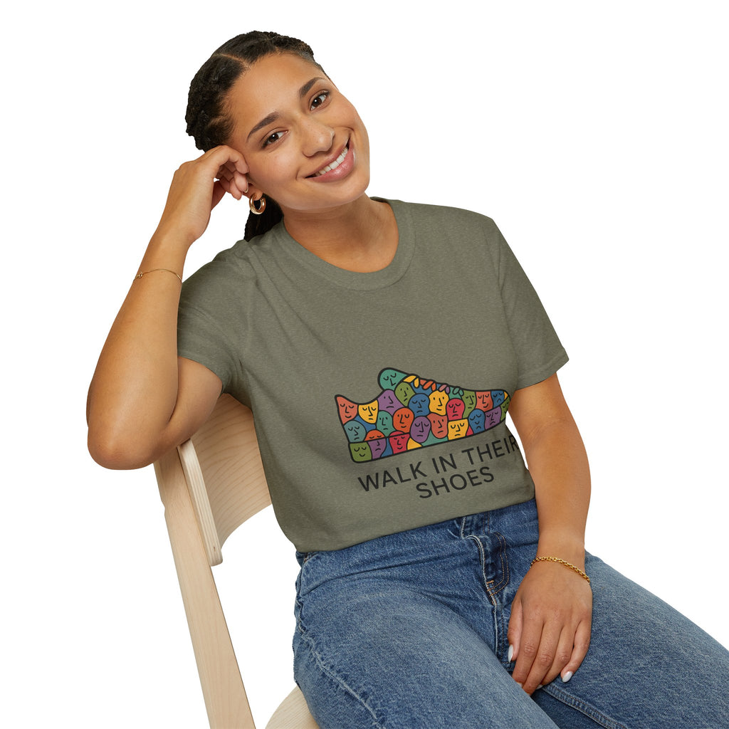 Empathy Graphic Softstyle T-Shirt: Walk in their shoes
