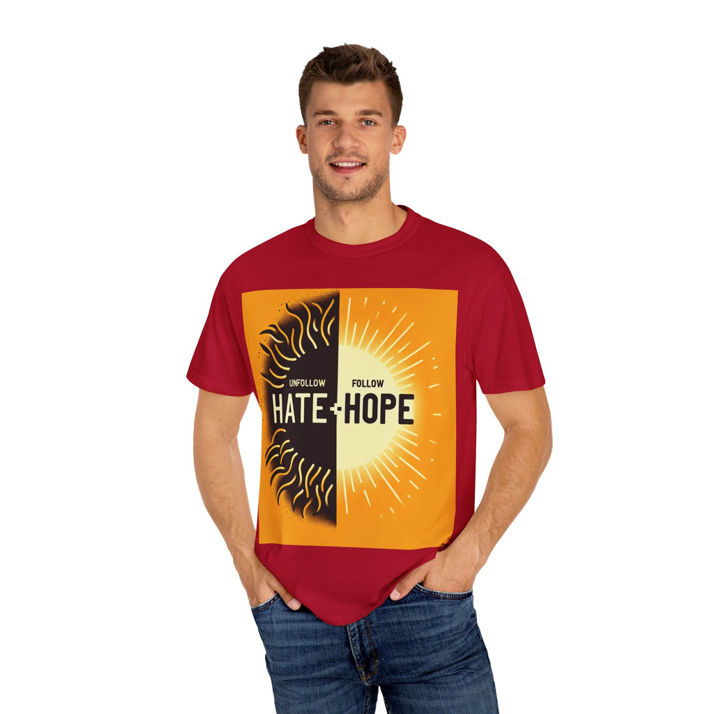 Hope vs Hate Inspirational Unisex T-shirt