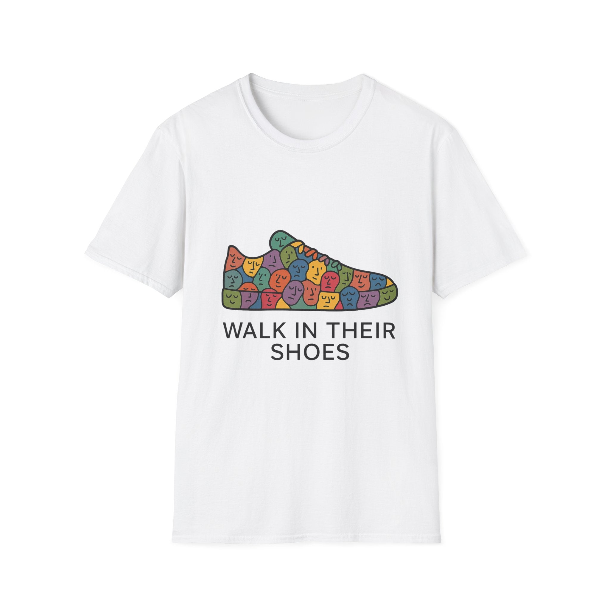 Empathy Graphic Softstyle T-Shirt: Walk in their shoes