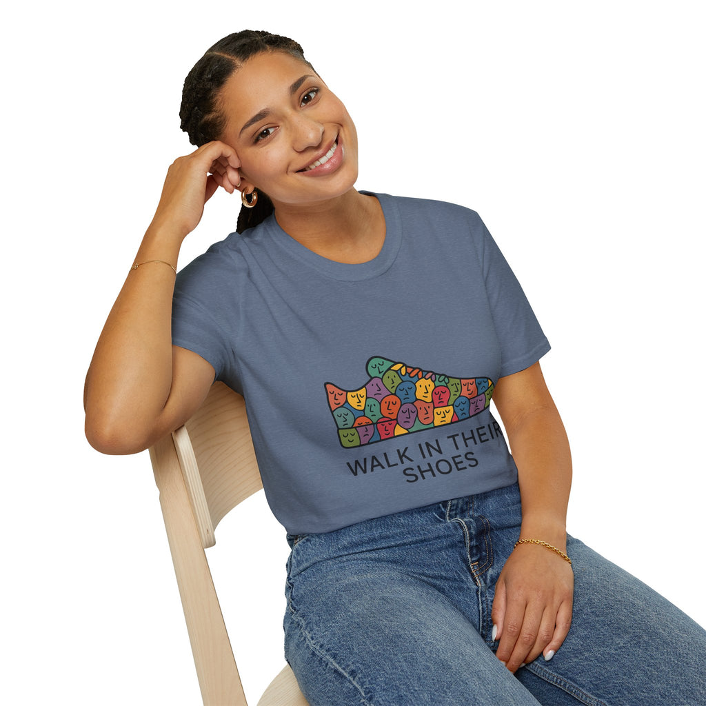 Empathy Graphic Softstyle T-Shirt: Walk in their shoes