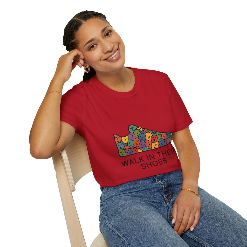 Empathy Graphic Softstyle T-Shirt: Walk in their shoes