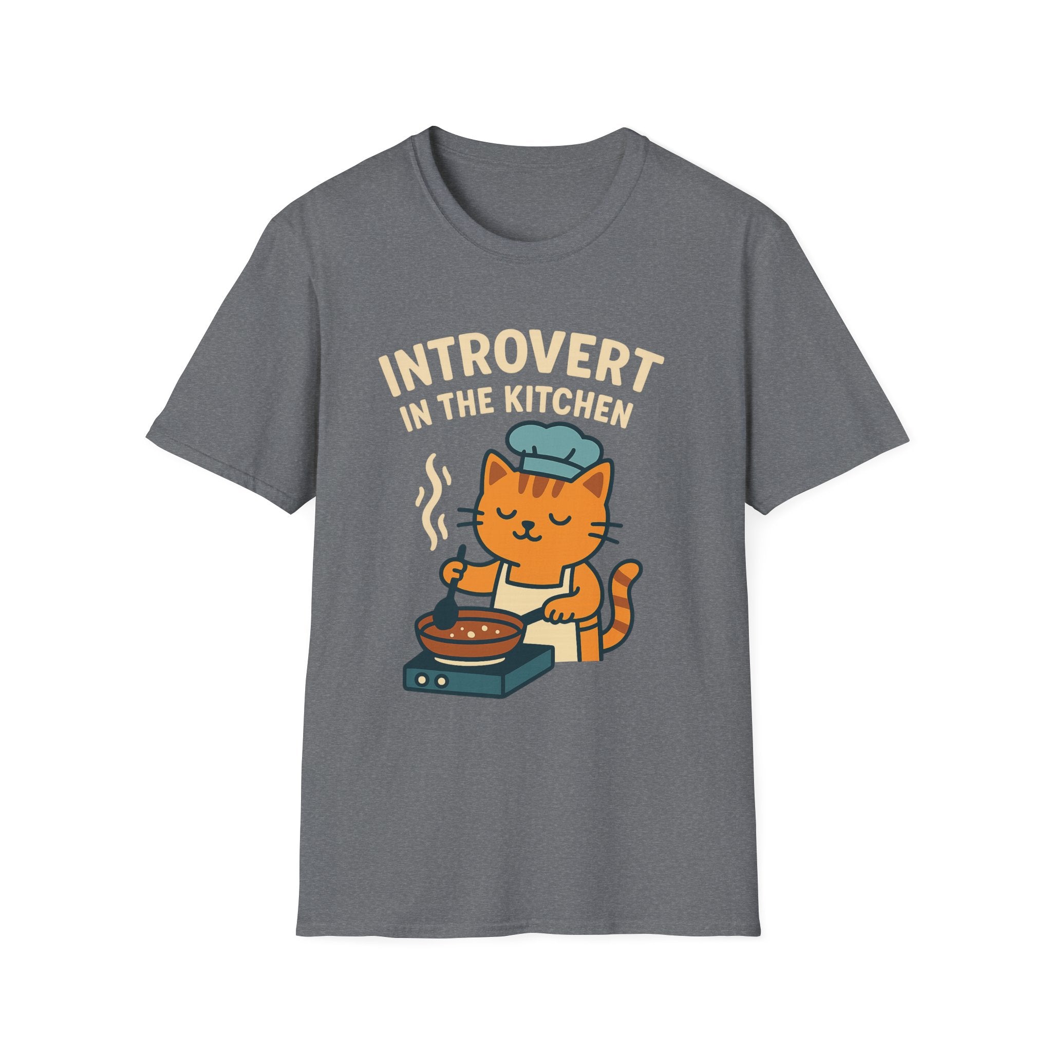 Cat Cooking Kitchen Softstyle T-Shirt