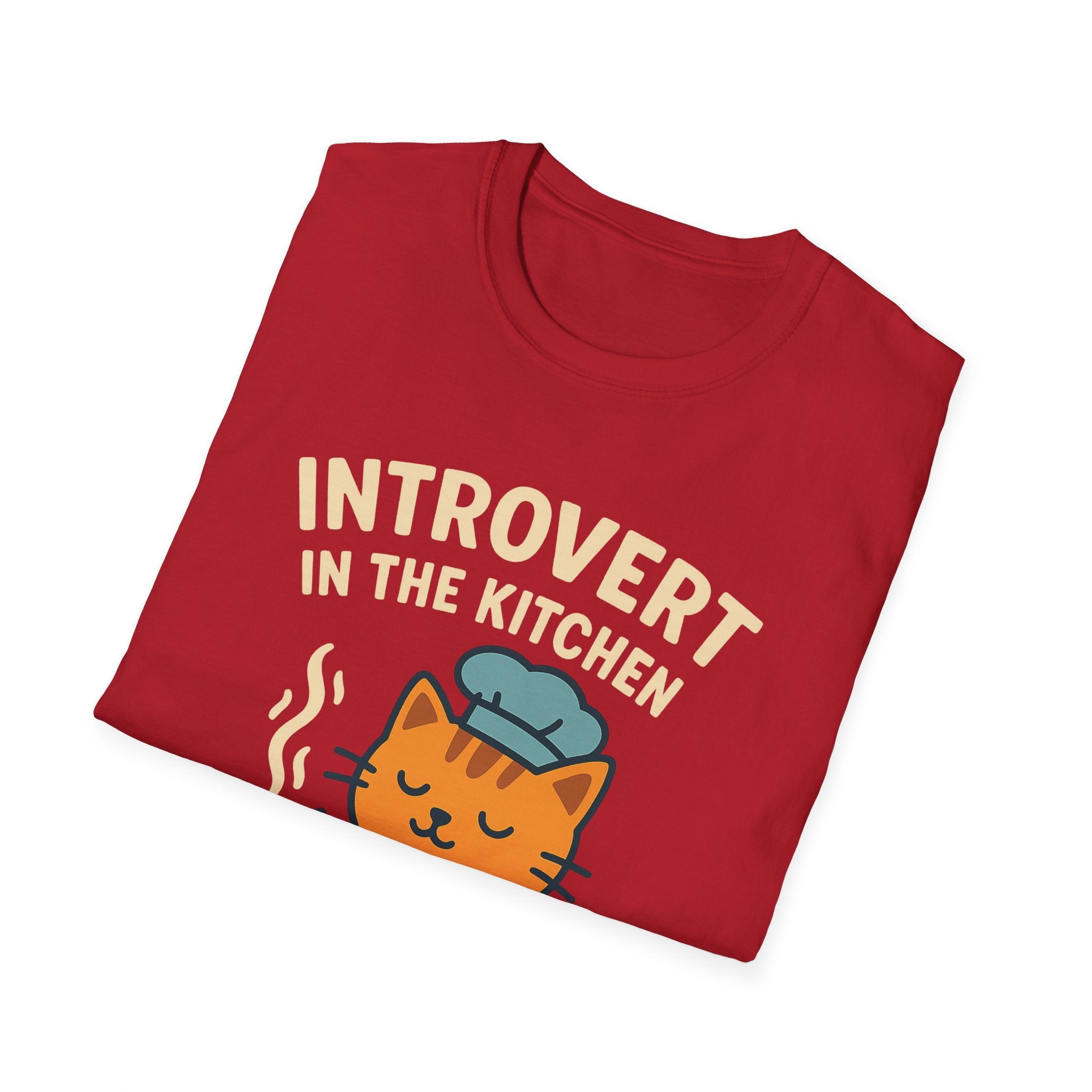 Cat Cooking Kitchen Softstyle T-Shirt