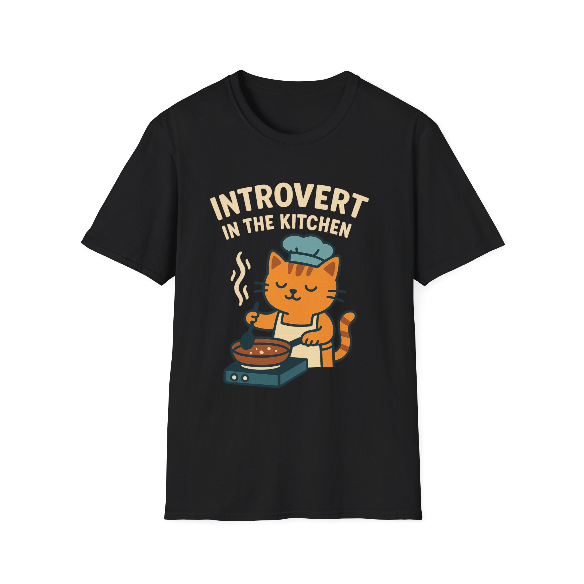 Cat Cooking Kitchen Softstyle T-Shirt