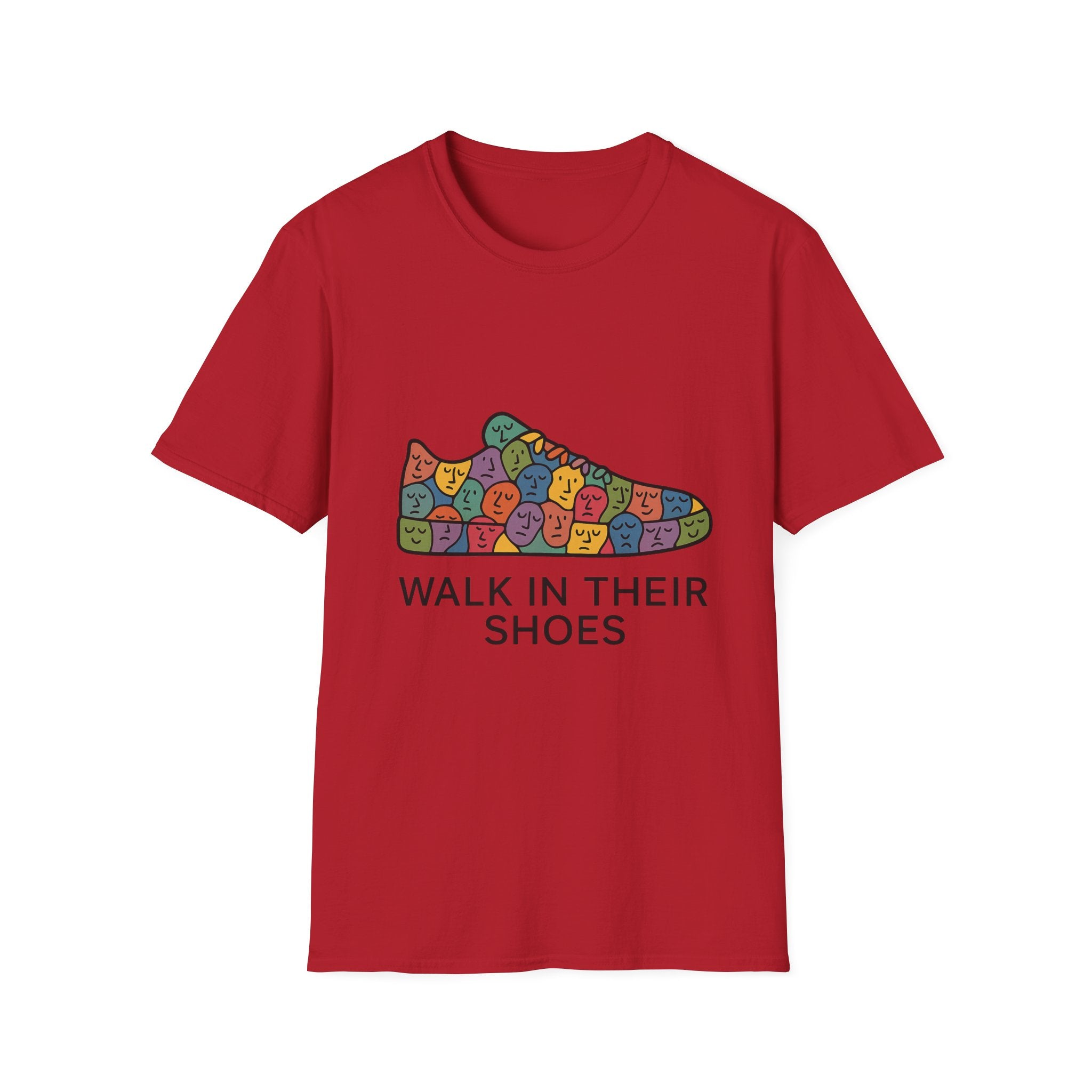 Empathy Graphic Softstyle T-Shirt: Walk in their shoes