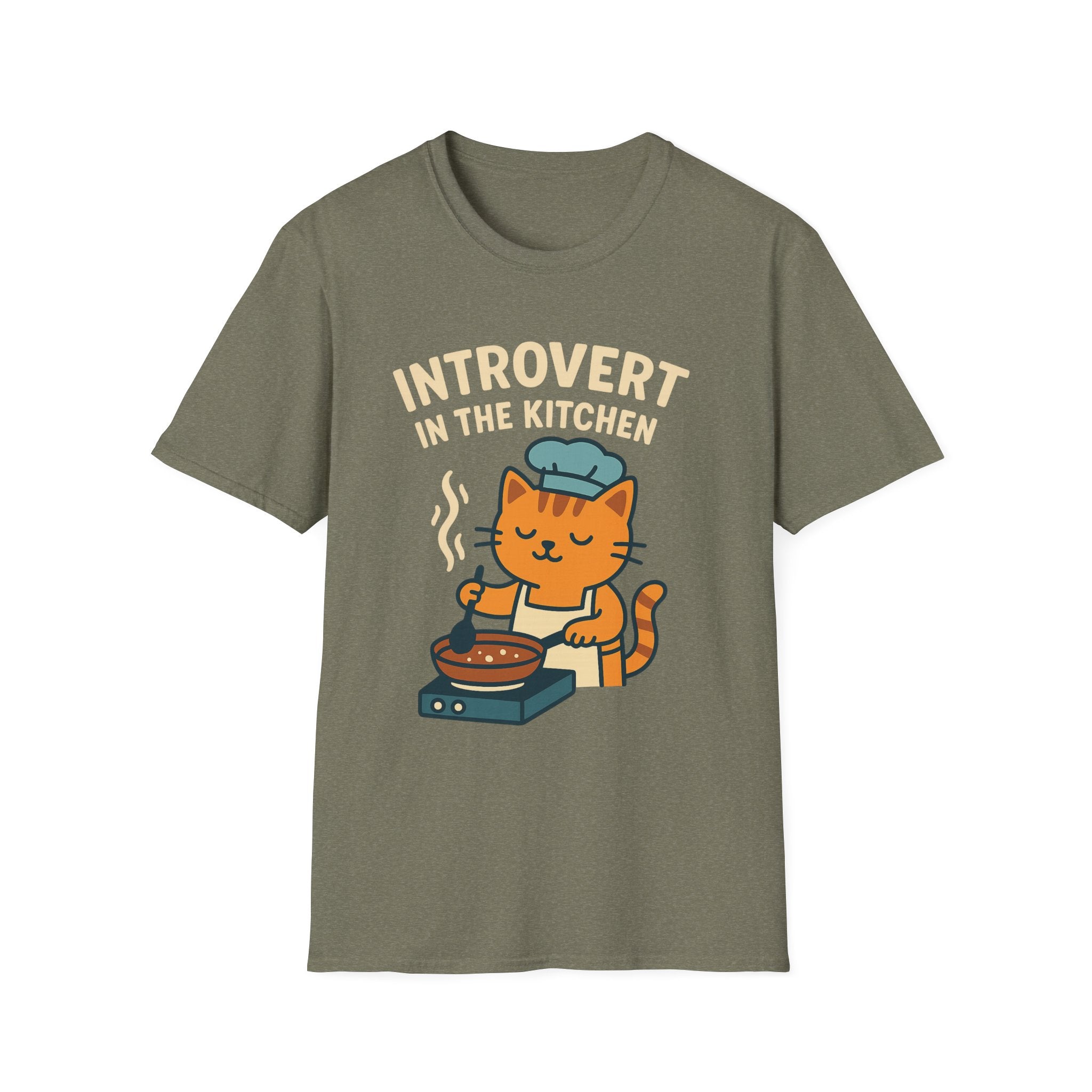 Cat Cooking Kitchen Softstyle T-Shirt